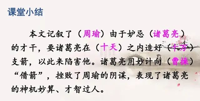 五年级下册语文草船借箭知识点,草船借箭读后感450字五年级下册图38