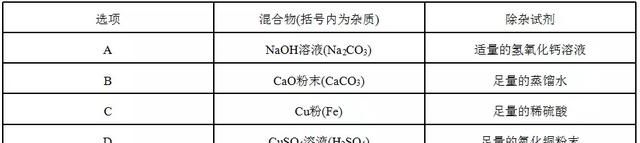 初三化学物质的除杂与鉴别图10