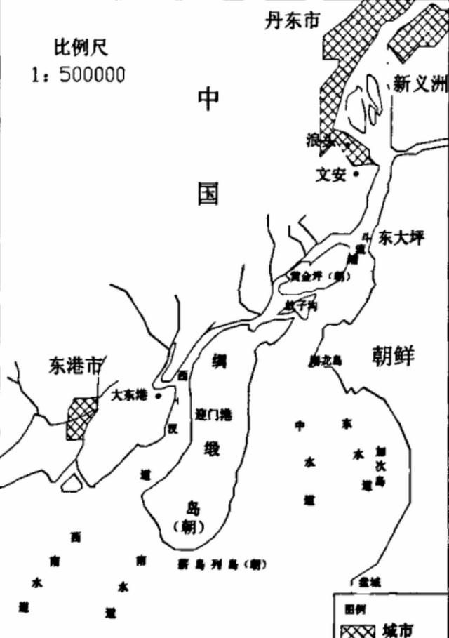 鸭绿江的入海口在哪个海图2