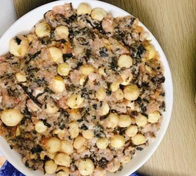 梅菜马蹄蒸肉饼做法(广东的梅菜马蹄蒸肉饼)图7