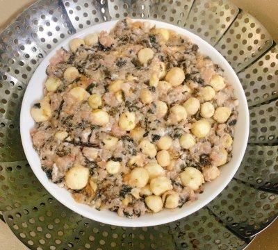 梅菜马蹄蒸肉饼做法(广东的梅菜马蹄蒸肉饼)图8