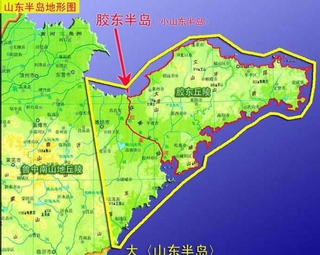 胶东半岛包括青岛的一部分还是全部图1