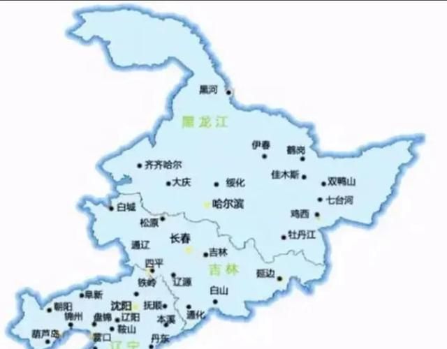 东北吉林有哪些城市(辽宁吉林黑龙江地图全图)图1