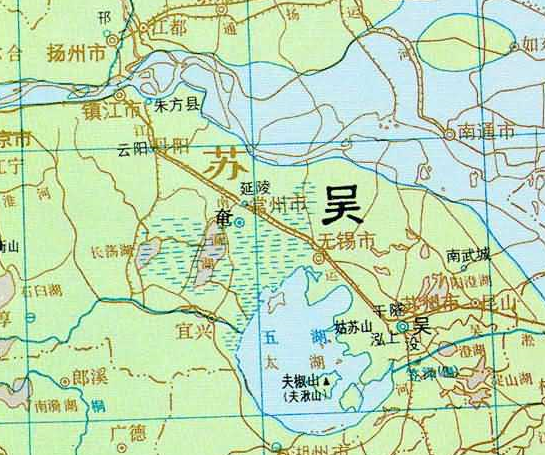 通过地图，了解江苏省常州市从古到今的历史变迁图2