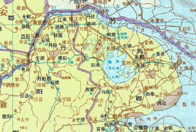 通过地图，了解江苏省常州市从古到今的历史变迁图6