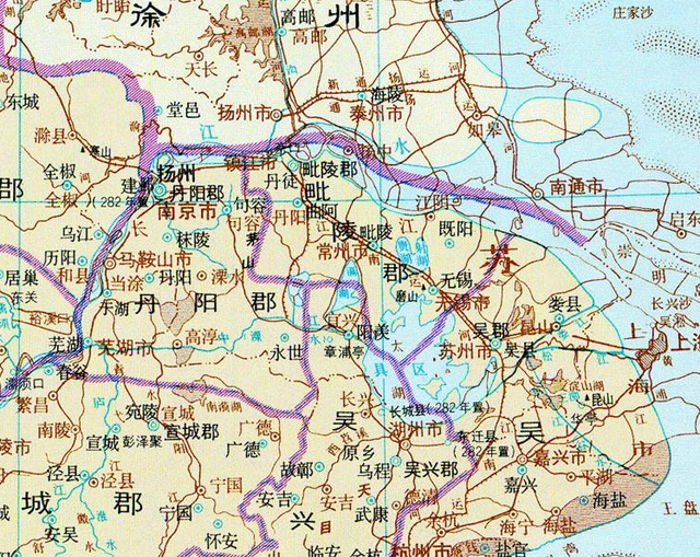 通过地图，了解江苏省常州市从古到今的历史变迁图8