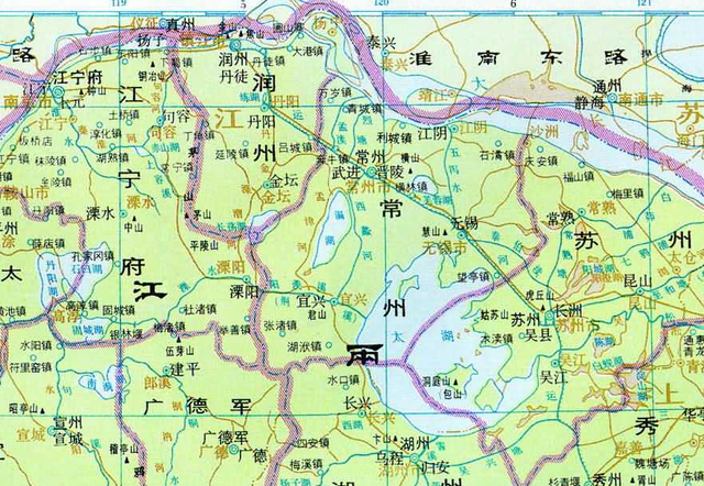 通过地图，了解江苏省常州市从古到今的历史变迁图12