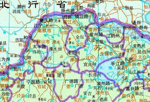 通过地图，了解江苏省常州市从古到今的历史变迁图14