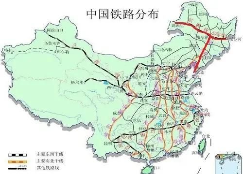 中国十大主要铁路干线排名(初中地理铁路干线记忆口诀)图11