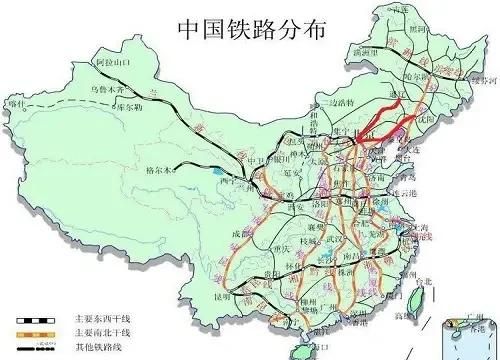 中国十大主要铁路干线排名(初中地理铁路干线记忆口诀)图12