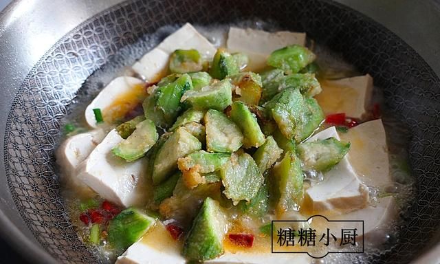 丝瓜和豆腐的最佳搭配,丝瓜蘑菇蛋汤加鸡蛋豆腐家常做法图12