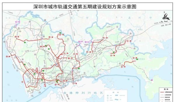 深圳地铁五期13条线路规划公布图1