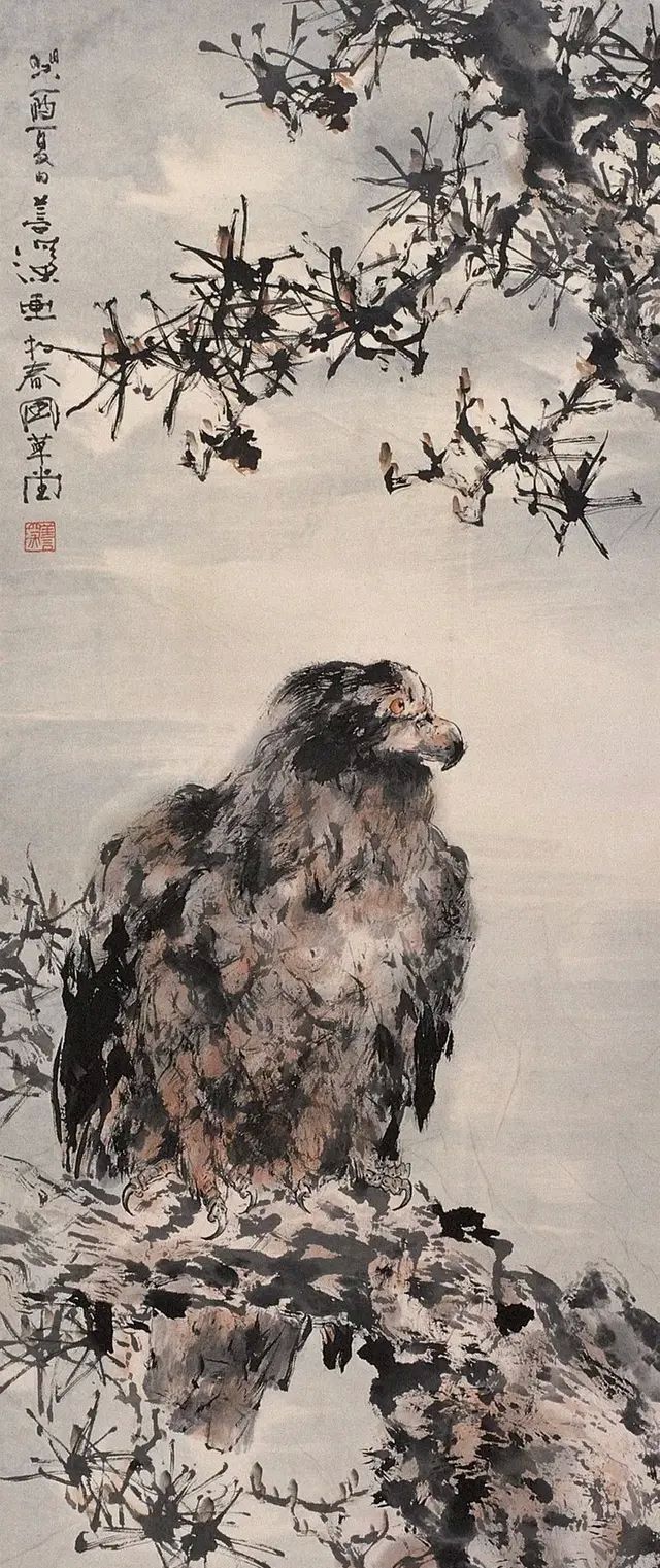 杨善深画鸡作品欣赏图3