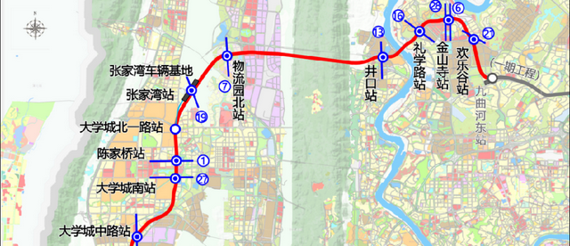 轨道大学城站是几号线,轨道车站tod片区规划图6