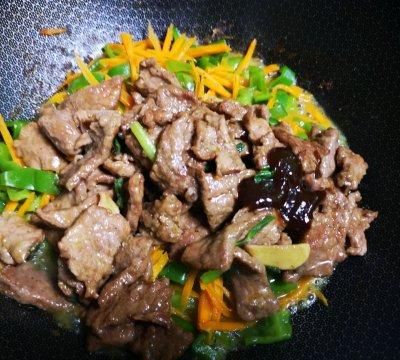 青椒牛肉片怎么做好吃又嫩,青椒土豆牛肉片图6