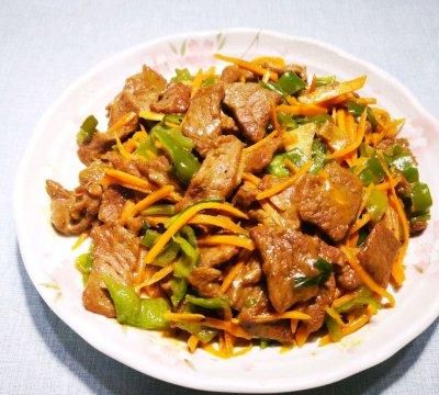 青椒牛肉片怎么做好吃又嫩,青椒土豆牛肉片图8