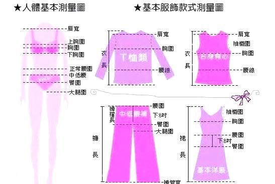 衣服鞋子尺码统计表(服装标准尺码对照表女)图1