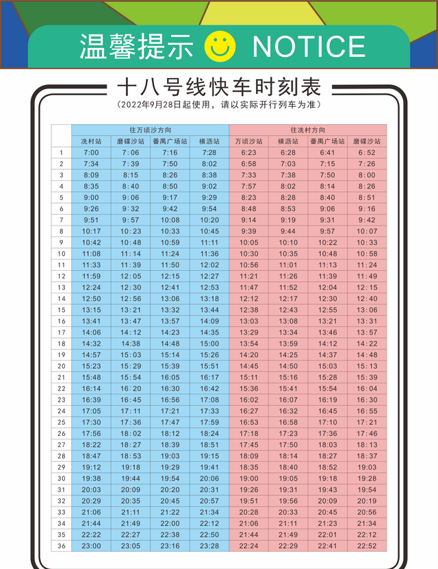 广州地铁运营时间调整,近期广州地铁运营时间图6