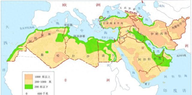 西亚和北非自然人文地理相似性(西亚和北非的自然地理状况)图3