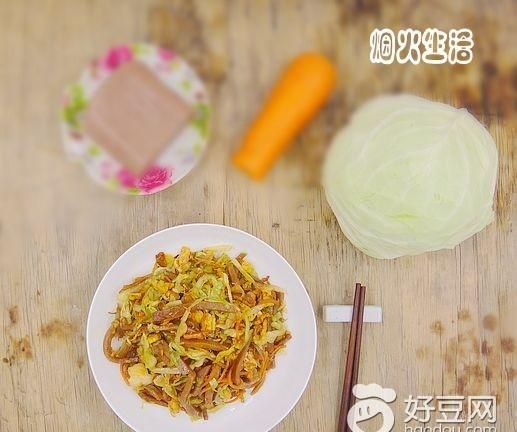 包心菜炒高粱饵块,饵块炒白菜图3