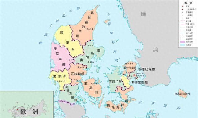 北欧四国高清地图图1