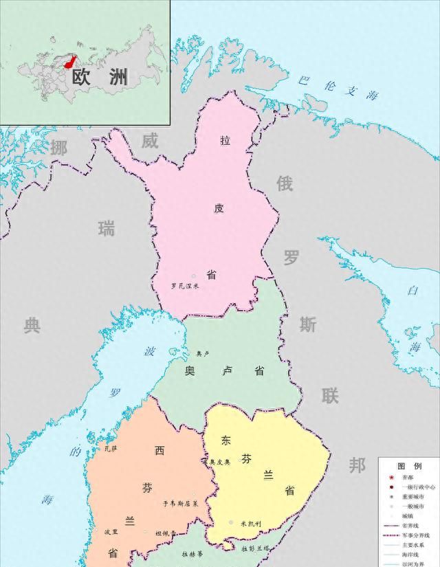 北欧四国高清地图图4
