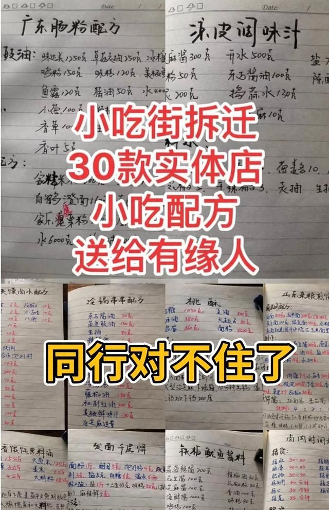 小吃街最火的小吃配方教学,正宗小吃街秘制配方图1