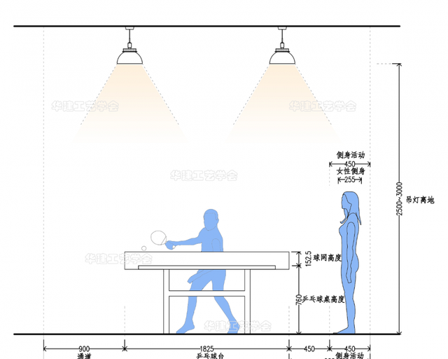 家庭乒乓球室尺寸标准(乒乓球室尺寸标准表)图6