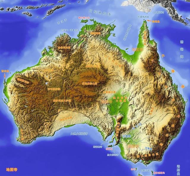 澳大利亚是哪个州面积最大的国家?图1