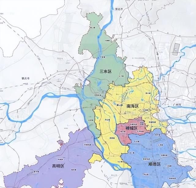 佛山市的区划调整，广东省的第3大城市，为何有5个区？