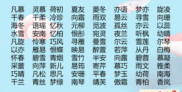 小众取名法：取名难，难于上青天，如何起一个小众不俗气的好名字