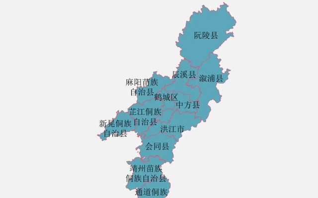 怀化市的区划变动，湖南省的重要城市，为何有13个区县？