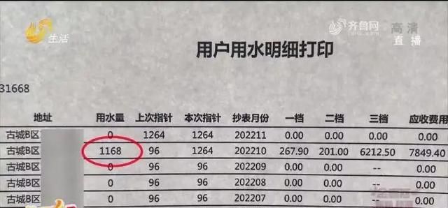 4个月用水1168吨！水费高达7千多！供水公司：水表没问题