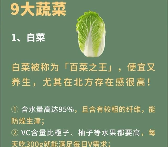 冬天必备，应季的蔬菜，看看你吃对了吗？