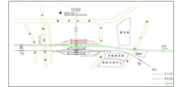 汉巴南高铁南充至巴中段线路图、站点信息公布